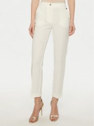 Marciano Guess Spodnie materiałowe 5RGB03 7115A Biały Slim Fit. Białe spodnie materiałowe damskie Marciano Guess, z aplikacjami, z materiału. Za 449.99 zł.