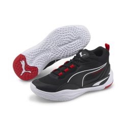 Buty koszykarskie męskie Puma Playmaker Pro. Czarne buty sportowe męskie Puma, z materiału, bez zapięcia, do koszykówki. Za 447.00 zł.