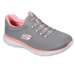 Buty Summits Rozmiar 38 Szary - 12980-GYPK. Czerwone obuwie sportowe damskie Skechers, bez wzorów, z dzianiny, trekkingowe, Skechers Sport. W wyprzedaży za 209.00 zł.