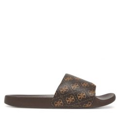 Klapki Guess. Brązowe klapki męskie Guess. Za 179.99 zł.
