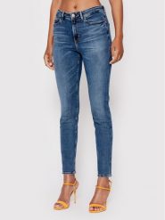 Guess Jeansy W2YA46 D4Q02 Niebieski Skinny Fit. Niebieskie jeansy damskie Guess. Za 309.99 zł.