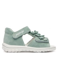 Sandały Primigi. Zielone sandały dziewczęce Primigi, bez zapięcia. Za 209.99 zł.