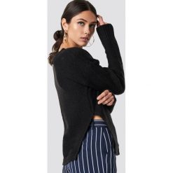 NA-KD Sweter z rozcięciem z boku - Black. Swetry damskie marki NA-KD. Za 121.95 zł.