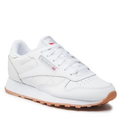 Sneakersy Reebok Classic. Białe półbuty dziewczęce Reebok Classic, bez wzorów, bez zapięcia. Za 299.99 zł.