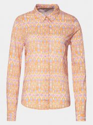 Mustang Koszula Edison 1014899 Pomarańczowy Slim Fit. Brązowe bluzki damskie Mustang, bez wzorów, z bawełny, bez kołnierzyka, bez ramiączek. Za 139.99 zł.
