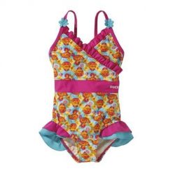 Beco kostium kąpielowy ballerina dziewczęcy róż/turkus. Czerwone stroje kąpielowe dla dziewczynek 47 Brand, bez wzorów, z elastanu. Za 241.99 zł.