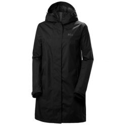 Damska kurtka wodoodporna Helly Hansen Vancouver. Czarne kurtki damskie Helly Hansen, bez wzorów, bez kaptura. Za 622.00 zł.