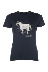 T-shirt dziewczęcy HKM Kids Sparkle. Niebieskie t-shirty i topy dla dziewczynek HKM, bez wzorów, z materiału, bez ramiączek. Za 119.50 zł.