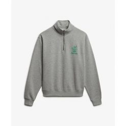 Bluza damska Superdry Country Club Crest Henley. Szare bluzy damskie Superdry., bez wzorów, bez kaptura. Za 326.95 zł.