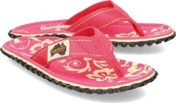 Gumbies Gumbies Islander - Japonki Damskie - PINK HIBISCUS 38. Różowe klapki damskie Gumbies, bez wzorów, bez obcasa. Za 129.99 zł.