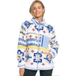 Bluza damska ROXY Alabama Full Zip. Białe bluzy damskie Roxy, na zimę, l, bez wzorów, bez kaptura. Za 249.99 zł.