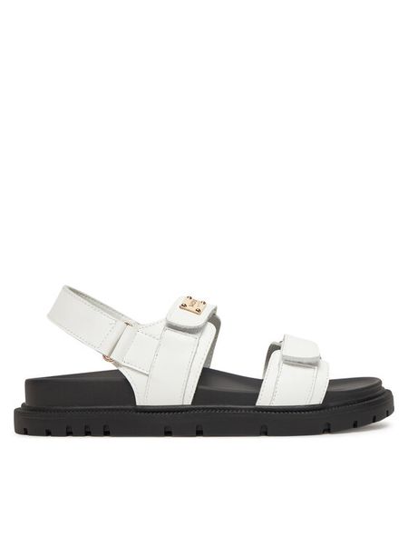 MEXX Sandały MX/020C-HY Biały. Białe sandały damskie Mexx, bez wzorów, ze skóry, bez obcasa, na płaskiej podeszwie, bez zapięcia. Za 139.99 zł.