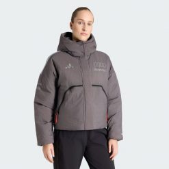 OCIEPLANA KURTKA AUDI REVOLUT F1 TEAM ENGINEERS & MARKETING. Fioletowe kurtki damskie Adidas, l, bez wzorów, z materiału, bez kaptura, climawarm (adidas). Za 899.00 zł.