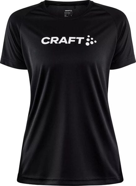 Damska koszulka Craft CORE UNIFY LOGO TEE W czarny rozmiar S. Czarne t-shirty damskie Craft, s, bez wzorów, bez kołnierzyka. Za 83.71 zł.