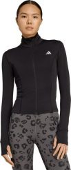 Adidas Bluza damska adidas Optime Essentials Full-Zip czarna JM9185 XL. Czarne bluzy damskie Adidas, xl, bez wzorów, bez kaptura. Za 231.11 zł.