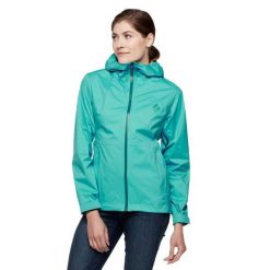Kurtka Przeciwdeszczowa Damska Black Diamond Stormline Stretch Rain Shell. Zielone kurtki damskie Black Diamond, s, bez wzorów, bez kaptura, trekkingowe. Za 589.39 zł.