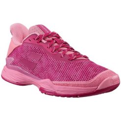 Buty tenisowe damskie Babolat Jet Tere AC honey suckle 37. Czerwone obuwie sportowe damskie BABOLAT, bez wzorów, tenisowe. Za 399.00 zł.