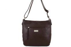 Listonoszka skórzana BARBERNI'S c. brązowa 984-11. Brązowe torebki shopper damskie Barberinis, bez wzorów, ze skóry, biznesowe, małe, bez dodatków. Za 269.99 zł.