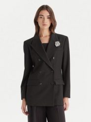 HUGO Marynarka Amelora 50547694 Czarny Oversize. Czarne żakiety damskie Hugo, bez wzorów, z wiskozy. Za 1,539.00 zł.