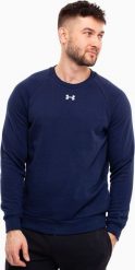 Under Armour Bluza męska Under Armour Rival Fleece Crew granatowa 1379755 410 XL. Bluzy męskie Under Armour, m, bez wzorów, bez kaptura. Za 227.99 zł.