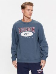 Reebok Bluza Archive Essentials IM1531 Niebieski Regular Fit. Niebieskie bluzy męskie Reebok, m, bez wzorów, z bawełny, bez kaptura. Za 299.99 zł.