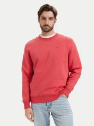 Tommy Jeans Bluza DM0DM20741 Koralowy Regular Fit. Pomarańczowe bluzy męskie Tommy Jeans, m, bez wzorów, z bawełny, bez kaptura. Za 289.99 zł.
