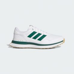 Buty Golfowe Bez Kolców S2G 26 Leather. Białe buty sportowe męskie Adidas, z gumy, bez zapięcia, na golfa. Za 569.00 zł.