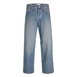 Jeans Jack & Jones Alex 308 niebieski denim. Niebieskie spodnie sportowe męskie Jack&Jones, bez wzorów, z denimu. Za 253.76 zł.