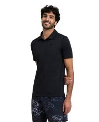 Koszulka męska polo Arena Poloshirt. Czarne koszulki polo męskie Arena, m, bez wzorów, z materiału, biznesowe, bez ramiączek. Za 101.98 zł.