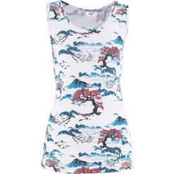 Top z nadrukiem bonprix biały z nadrukiem. Białe topy damskie bonprix, z nadrukiem. Za 16.99 zł.