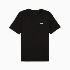 Puma Koszulka Ess Small Logo 68676001. Czarne koszulki sportowe męskie Puma, m, bez wzorów, z bawełny, bez kołnierzyka, bez ramiączek, trekkingowe. Za 59.99 zł.
