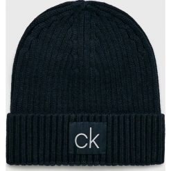 Calvin Klein - Czapka. Czarne czapki i kapelusze męskie Calvin Klein. Za 159.90 zł.