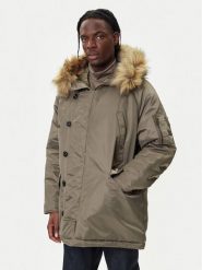 HUGO Parka Makaro2541 50546236 Beżowy Regular Fit. Brązowe kurtki męskie Hugo, m, bez wzorów, z syntetyku, bez kaptura. Za 1,979.00 zł.
