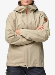 Kurtka damska Fjallraven Keb GTX Jacket. Brązowe kurtki damskie Fjällräven, l, bez wzorów, z gore-texu, bez kaptura. Za 2,496.99 zł.