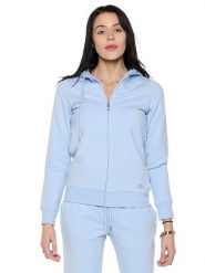 Bluza miękka z kaptur na co dzień na siłownię. Szare bluzy damskie LEONE 1947 APPAREL, m, bez wzorów, bez kaptura. Za 328.38 zł.