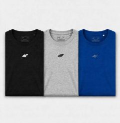 T-SHIRT MĘSKI 4F KOMPLET 3 SZTUKI KOLEKCJA LIMITOWANA L M3947 SS26. T-shirty męskie 4f, l, bez wzorów, z bawełny, sportowe, bez kołnierzyka. Za 164.98 zł.