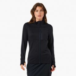 Bluza polarowa Wędrówki damska Swedemount Trondheim Midlayer Full Zip. Czarne bluzy damskie SWEDEMOUNT, bez wzorów, z polaru, bez kaptura, narciarskie. Za 185.00 zł.