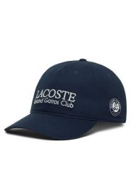 Lacoste Czapka z daszkiem RK0378 Granatowy. Niebieskie rękawiczki męskie Lacoste, bez wzorów, z bawełny. Za 319.99 zł.