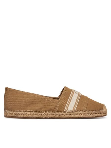Tommy Hilfiger Espadryle Hilfiger Webbing Espadrille FW0FW09334 Brązowy. Brązowe espadryle damskie Tommy Hilfiger, bez wzorów, z materiału, bez obcasa, bez zapięcia. Za 246.99 zł.