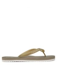 Calvin Klein Jeans Japonki Thong+ Tpu YM0YM01265 Brązowy. Brązowe klapki męskie Calvin Klein Jeans, z jeansu. Za 89.99 zł.