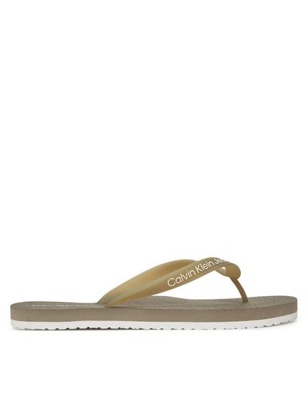 Calvin Klein Jeans Japonki Thong+ Tpu YM0YM01265 Brązowy. Brązowe klapki męskie Calvin Klein Jeans, z jeansu. Za 161.99 zł.