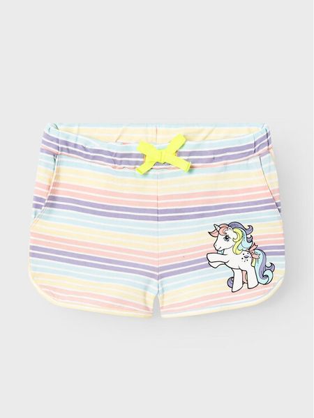 NAME IT Szorty materiałowe Maja 13227614 Kolorowy Regular Fit. Spodenki dla dziewczynek Name it, bez wzorów, z bawełny. Za 99.99 zł.