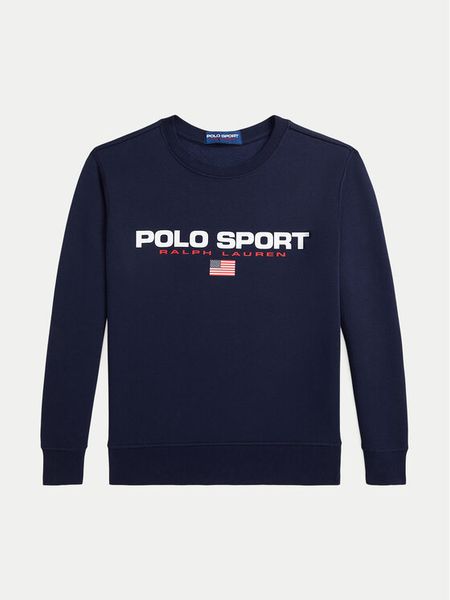 Polo Ralph Lauren Bluza 323962110001 Granatowy Relaxed Fit. Niebieskie bluzy dla chłopców Polo Ralph Lauren, bez wzorów, z syntetyku, bez ramiączek, bez kaptura. Za 199.99 zł.