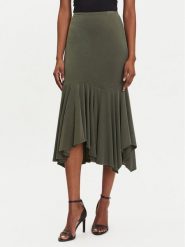 Guess Spódnica midi W5YD85 KCTB2 Zielony Regular Fit. Zielone spódnice damskie Guess, l, z aplikacjami, z wiskozy, midi. Za 369.99 zł.