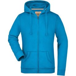 Damska bluza James & Nicholson Vintage Hoody niebieska. Czarne bluzy damskie JAMES BAROUD, na lato, m, bez wzorów, z bawełny, z kapturem. Za 168.99 zł.