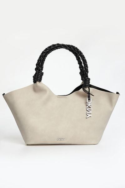 Torebka damska z imitacji zamszu DKNY. Plecaki damskie DKNY, bez wzorów, bez dodatków. Za 759.00 zł.