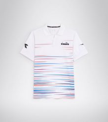 Koszulka do tenisa z krótkim rekawem męska Diadora SS POLO ICON. Białe koszulki polo męskie Diadora, m, bez wzorów, z poliamidu, bez ramiączek. Za 200.00 zł.