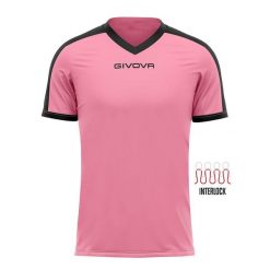 Koszulka piłkarska dla dorosłych Givova Revolution Interlock. Czarne koszulki sportowe męskie Givova, s, bez wzorów, bez kołnierzyka, bez ramiączek, do piłki nożnej. Za 160.99 zł.