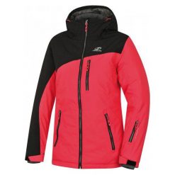 Hannah Yolanda Teaberry/Black Mel 36. Czarne kurtki sportowe damskie Hannah, z tworzywa sztucznego. W wyprzedaży za 340.00 zł.