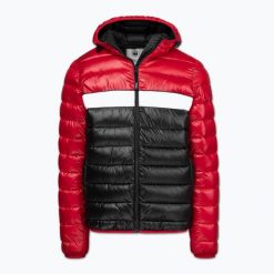 Kurtka zimowa męska Pitbull Shatto Quilted Hooded. Czerwone kurtki męskie PITBULL, na zimę, l, bez wzorów, z materiału, bez kaptura. Za 279.99 zł.